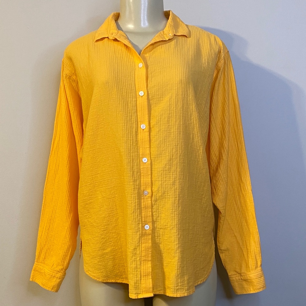 Loft Bright Orange Women's Shirt Size S